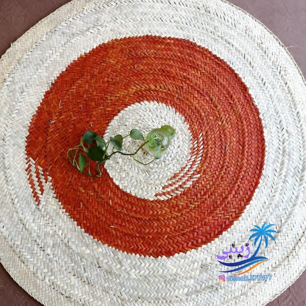 سفره حصیری نارنجی1