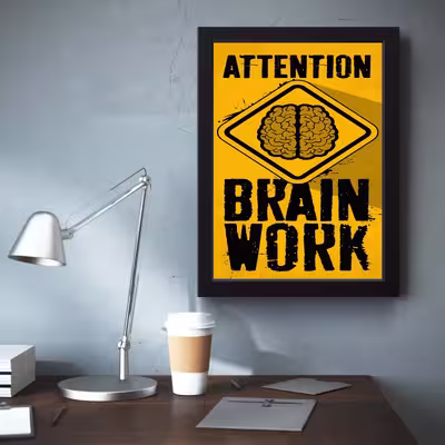 تابلو مدل Brain work کد m50107