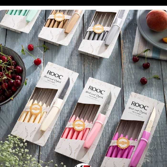 چاقو میوه خوری برند روک و پی اس6عددی کیفیت عالی وارداتی باارسال رایگان 