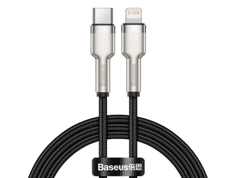 کابل لایتنینگ به تایپ سی بیسوس Baseus Cafule Metal Type-C to Lightning PD Cable 20W 1m