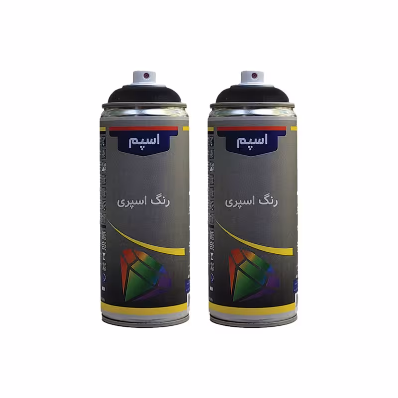 اسپری رنگ سفید  مات اسپم مدل sp حجم 300 میلی لیتر مجموعه 2 عددی
