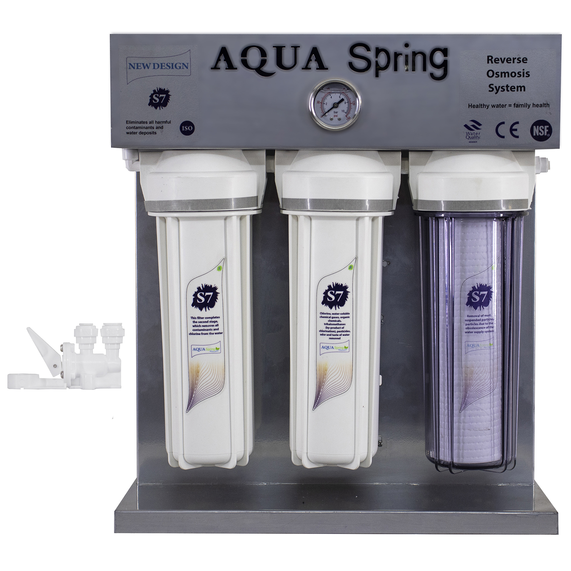 دستگاه تصفیه کننده آب مدل RO-S7-KZ 7007 به همراه کیت نشتی