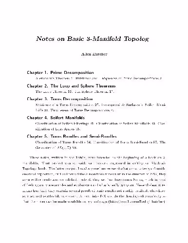 خرید و دانلود نسخه کامل کتاب Notes on 3-manifold Topology