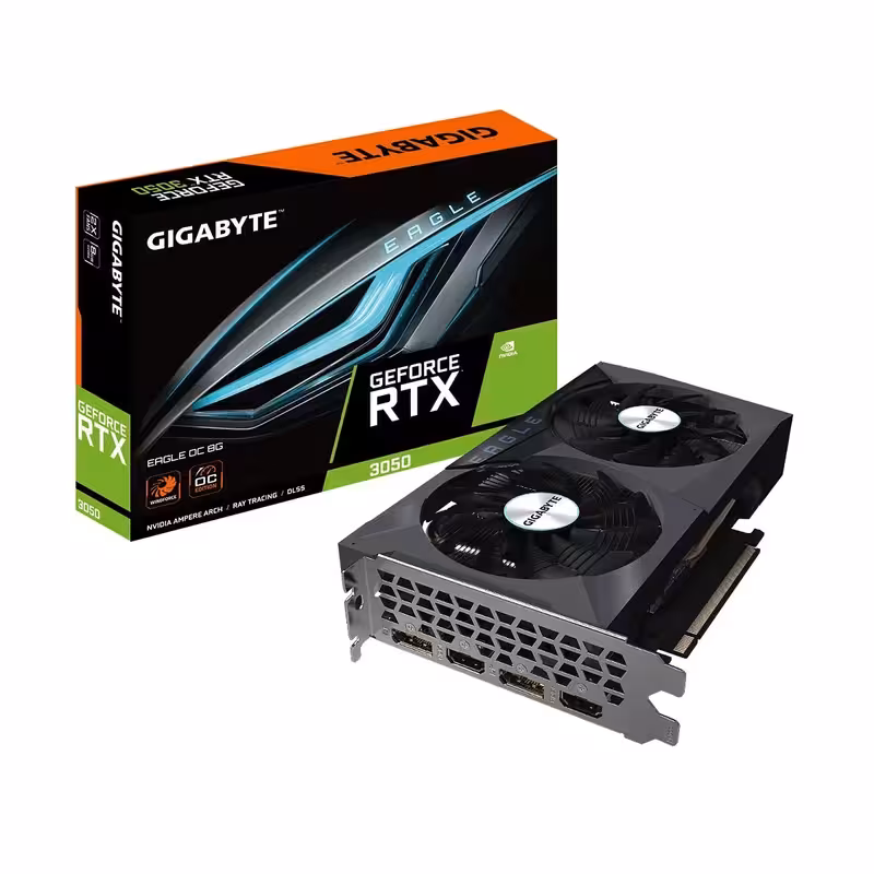 کارت گرافیک گیگابایت مدل GeForce RTX 3050 EAGLE OC 8G - فروشگاه اینترنتی سیب سبز