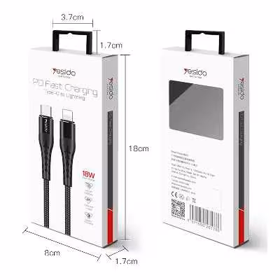 کابل USB-C به لایتنینگ یسیدو مدل CA-48 طول 1.2 متر