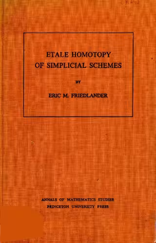 خرید و دانلود نسخه کامل کتاب Etale Homotopy of Simplicial Schemes