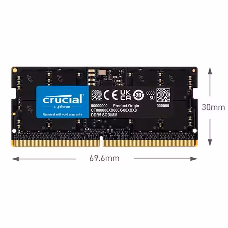 رم لپ‌تاپ کروشیال DDR5 32GB 5600MHz - خانه وب قم - براکالا