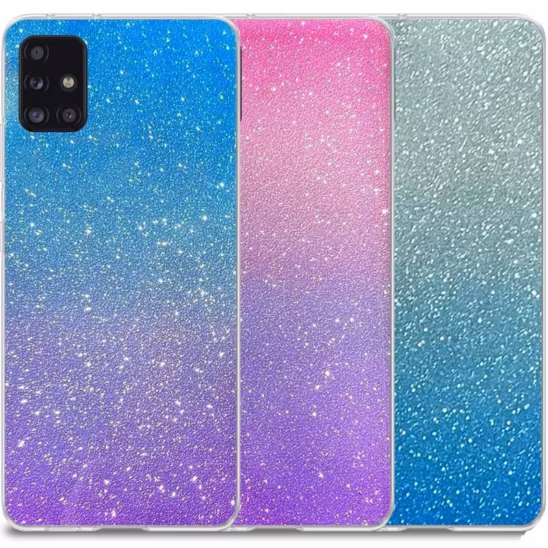 قاب اکلیلی ستاره ای مناسب برای گوشی Samsung Galaxy A71 مدل براق  ژله ای دخترانه و زنانه شاین (رنگ ثابت)