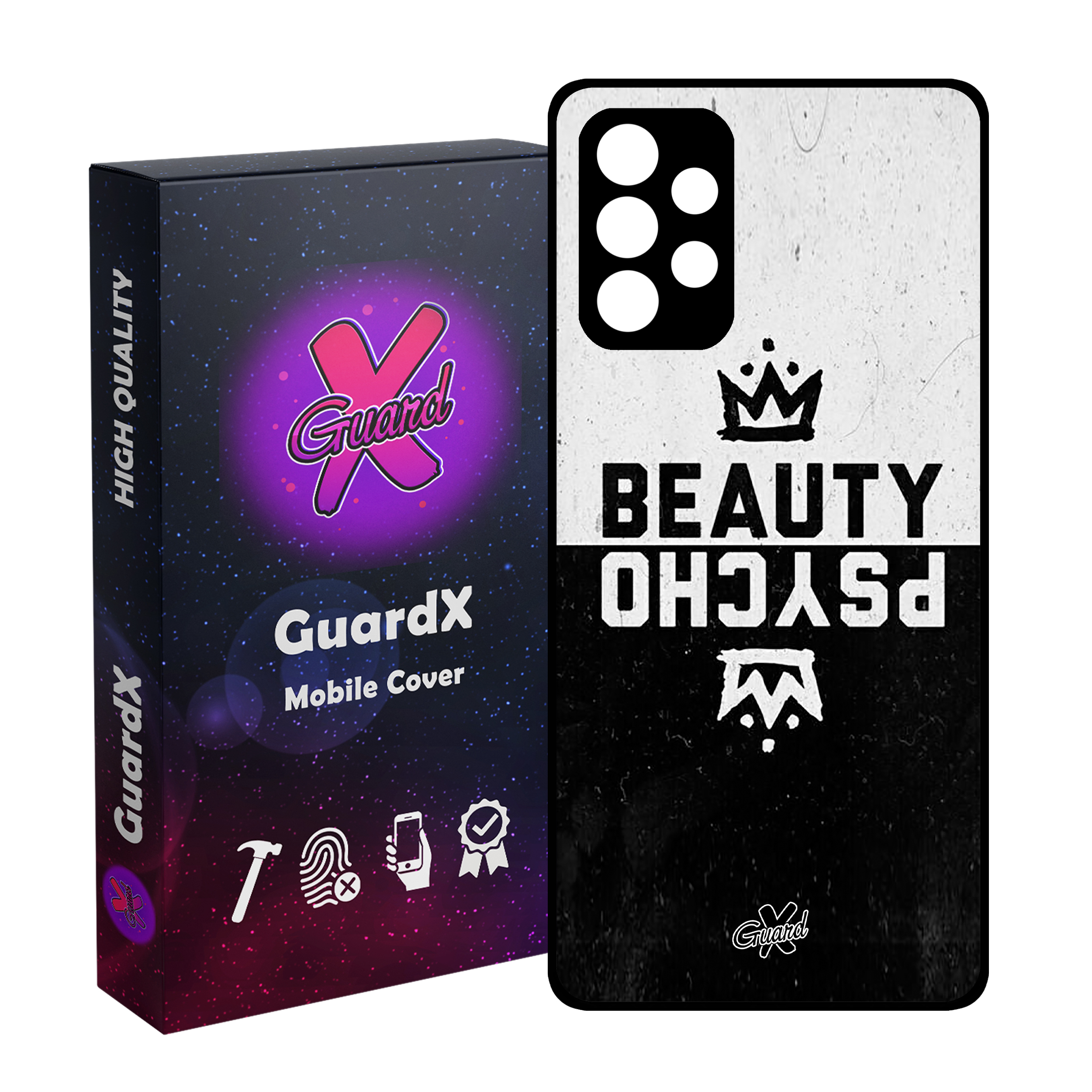کاور گارد ایکس طرح Beauty Psycho مدل Glass10094 مناسب برای گوشی موبایل سامسونگ Galaxy A73