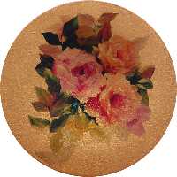 بشقاب دیوارکوب سفالی مدل گل کد 20