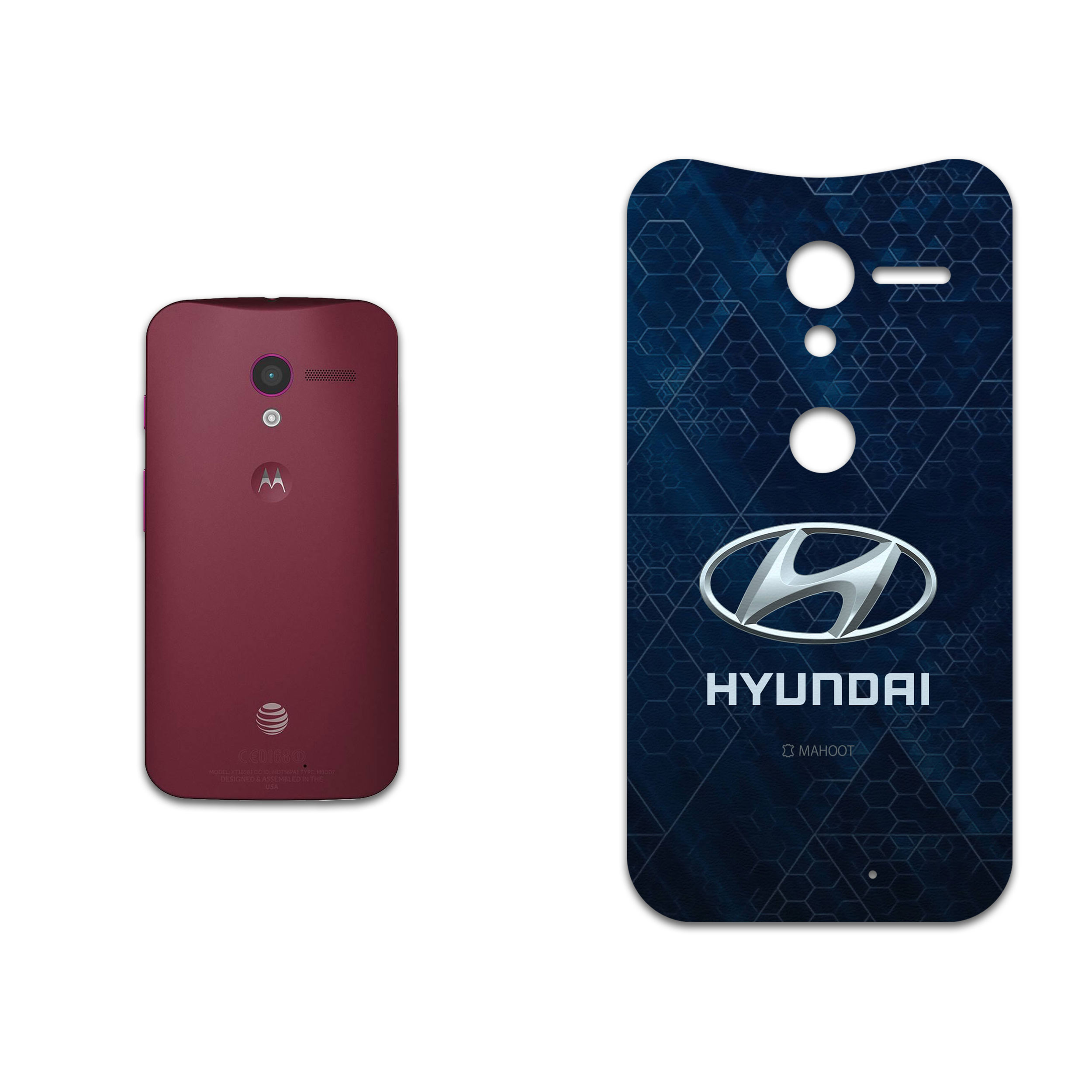 برچسب پوششی ماهوت مدل Hyundai مناسب برای گوشی موبایل موتورولا Moto X