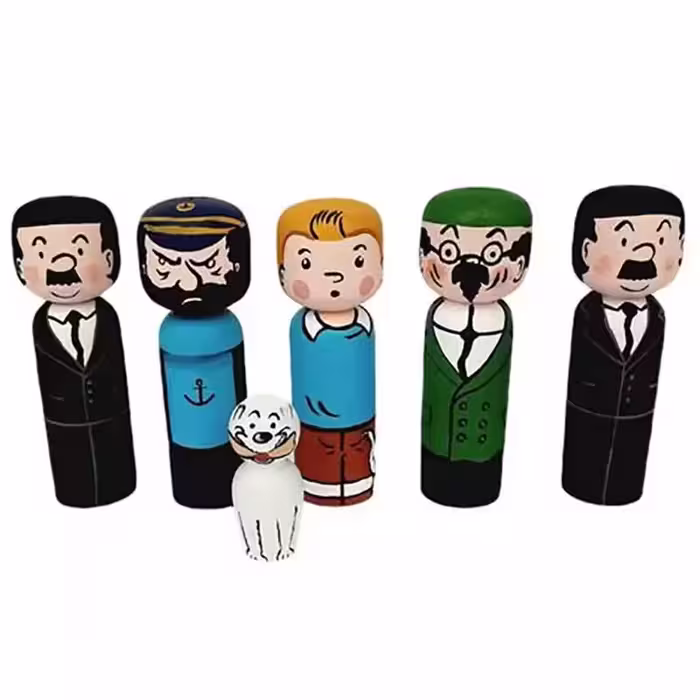 اسباب بازی مدل تن تن و دوستان 6 عددی