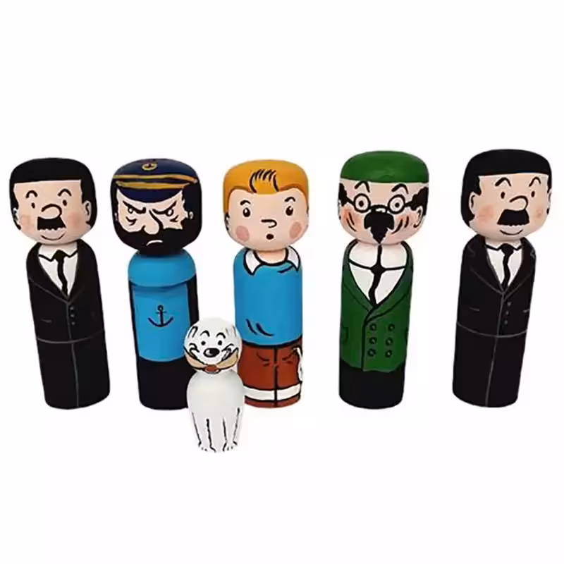 اسباب بازی مدل تن تن و دوستان 6 عددی