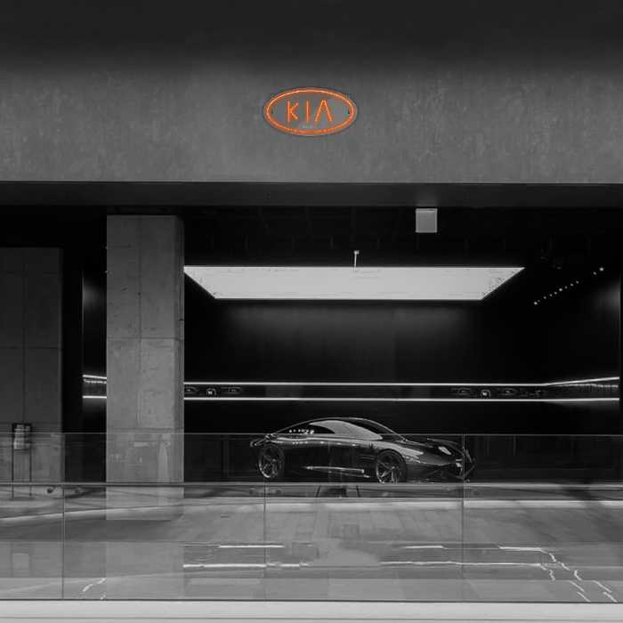 چراغ دیواری نئون دیزاین طرح Kia_ORG