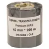 ریبون پرینتر لیبل زن مدل WAX 60mm × 200m بسته 2عددی
