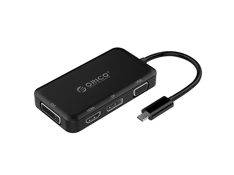هاب آداپتور تایپ سی اوریکو ORICO Type-C to HDMI/VGA/DP/DVI Adapter (XC-106)