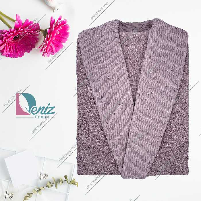 حوله تن پوش طرح هانا رنگ یاسی تیره