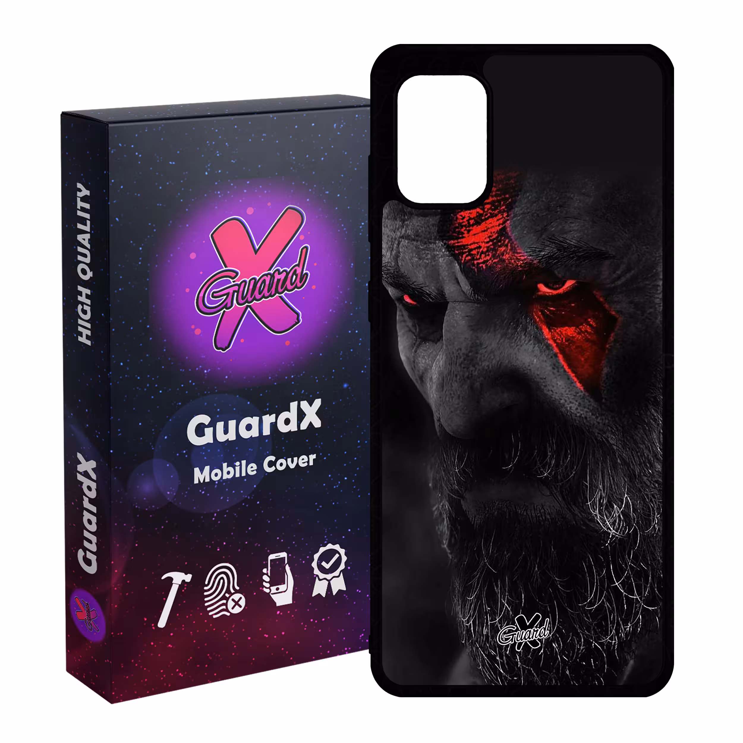 کاور گارد ایکس طرح God of War مدل Glass10349 مناسب برای گوشی موبایل سامسونگ Galaxy A31