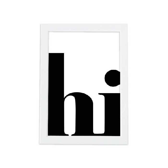 تابلو طرح hi کد 66EC-w | دنیای قاب