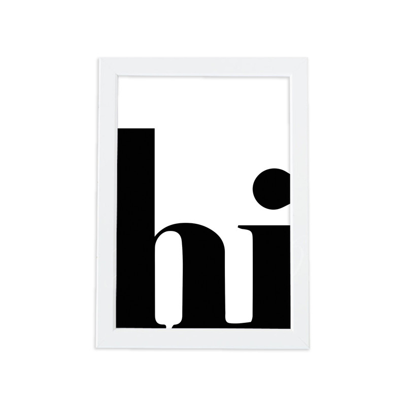 تابلو طرح hi کد 66EC-w | دنیای قاب