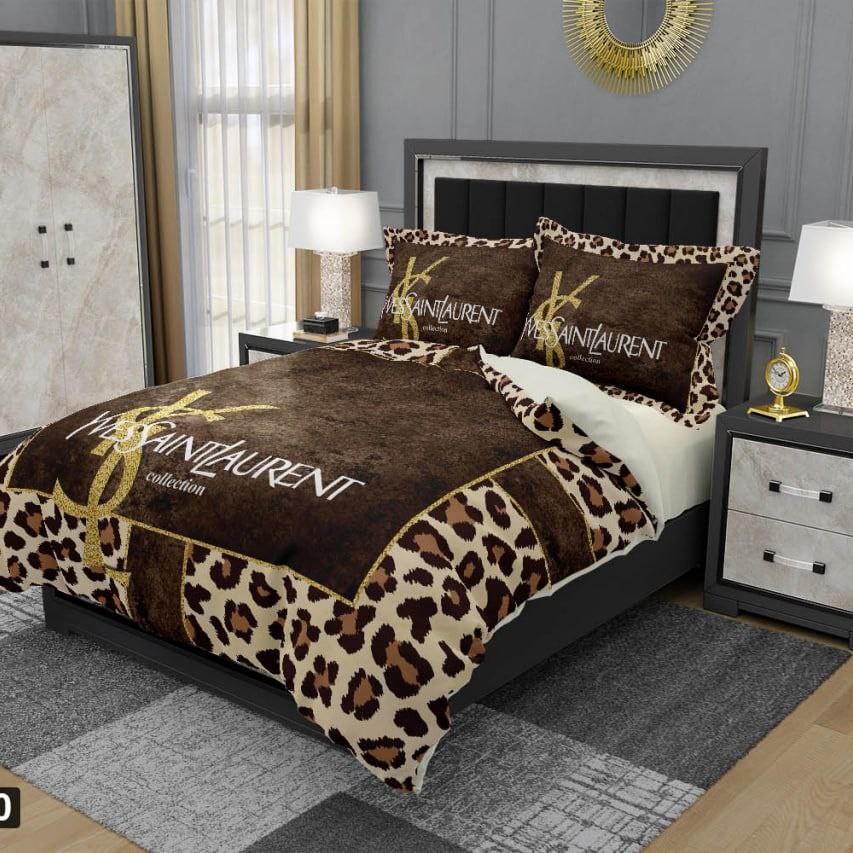 روتختی دونفره شیش تیکه سه بعدی طرح پلنگی ارسال رایگان  