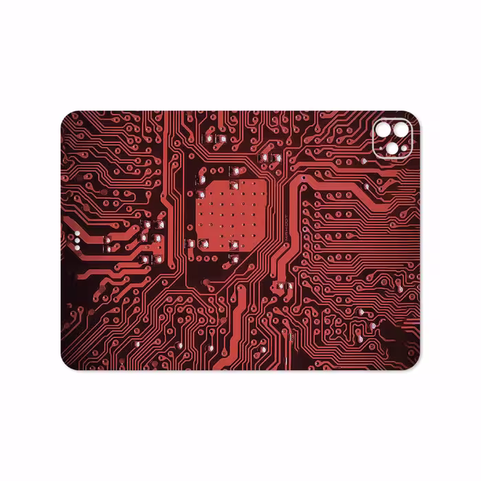 برچسب پوششی ماهوت مدل Red Printed Circuit Board مناسب برای تبلت اپل iPad Pro 11 (GEN 2) 2020 A2228