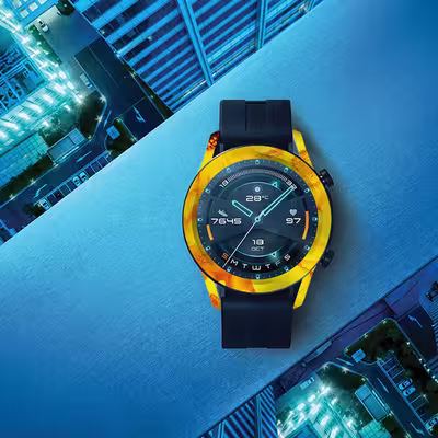 برچسب ماهوت طرح Yellow-Flower مناسب برای ساعت هوشمند هوآوی Watch GT2
