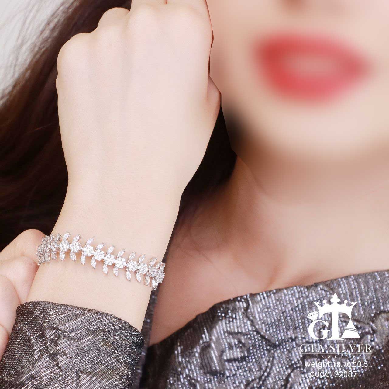 دستبند نقره میکرو   10336-19.5