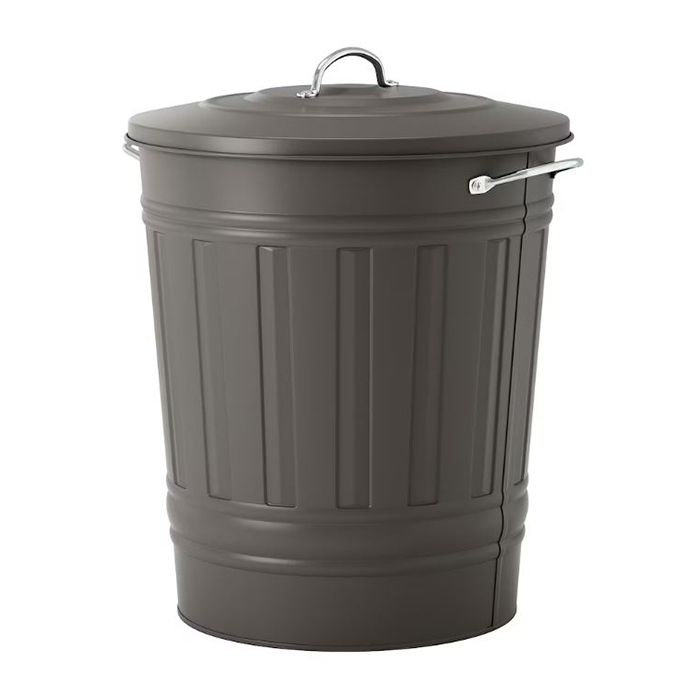 سطل آشغال فلزی ایکیا مدل KNODD ظرفیت 40 لیتر