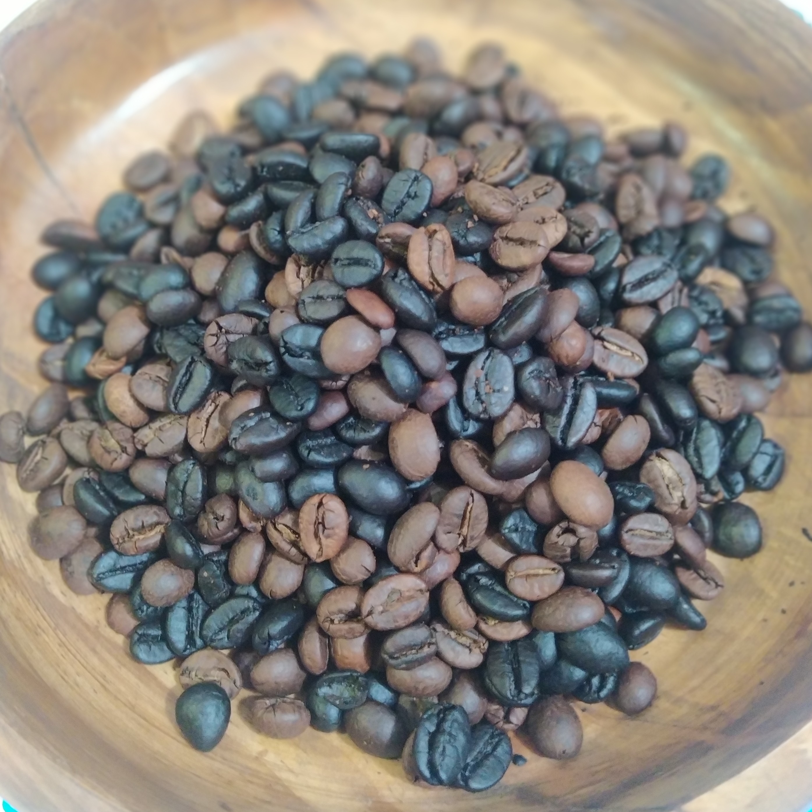 قهوه 100 درصد روبوستا فول کافئین رست شکلاتی- دارک  تلخی زیاد کرمای عالی( بسته های 500 گرمی )