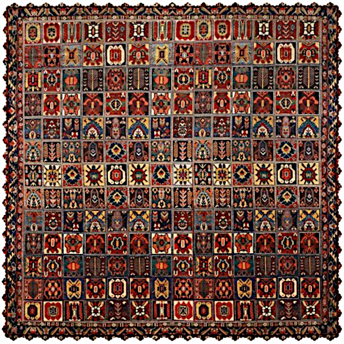 رومیزی مدل خشتی مربع