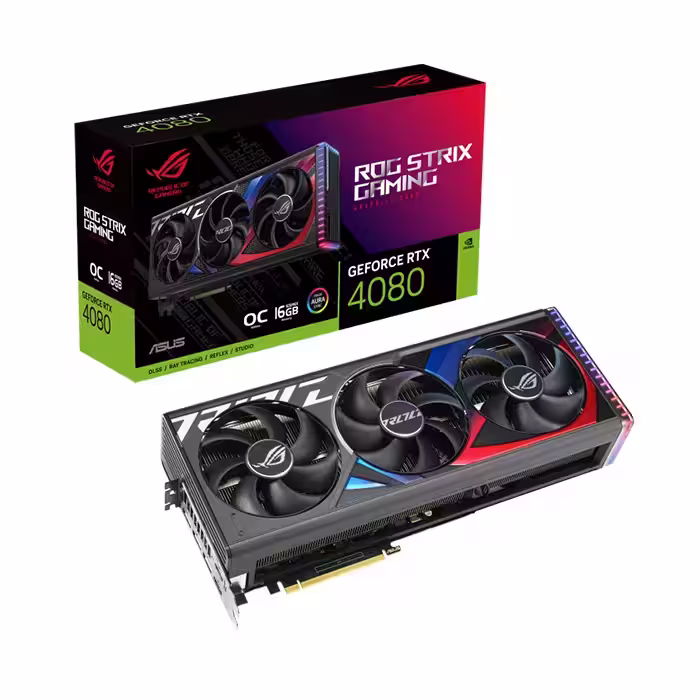 کارت گرافیک ایسوس ROG Strix GeForce RTX 4080 OC Edition 16GB