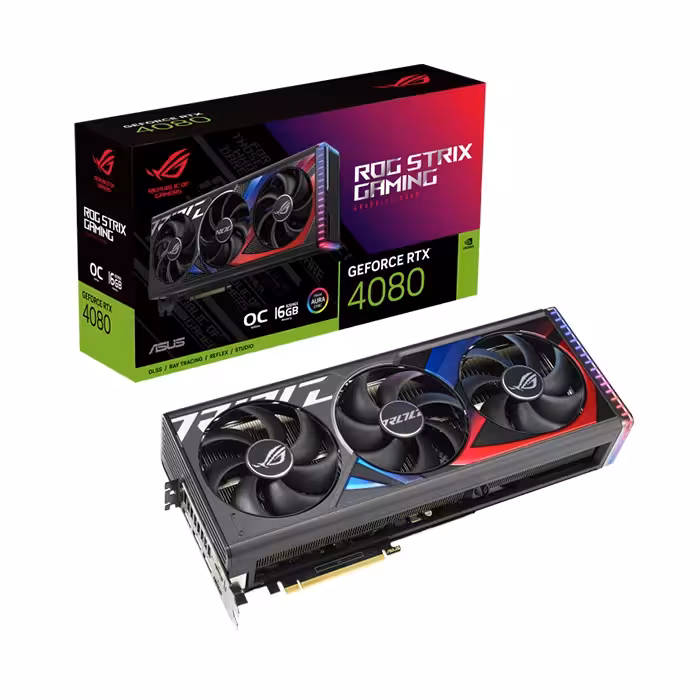 کارت گرافیک ایسوس ROG Strix GeForce RTX 4080 OC Edition 16GB