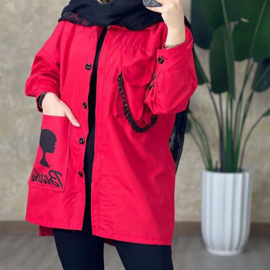 شناسه 54032 مانتو پاییزه ی زنجیری جنس میکرو 