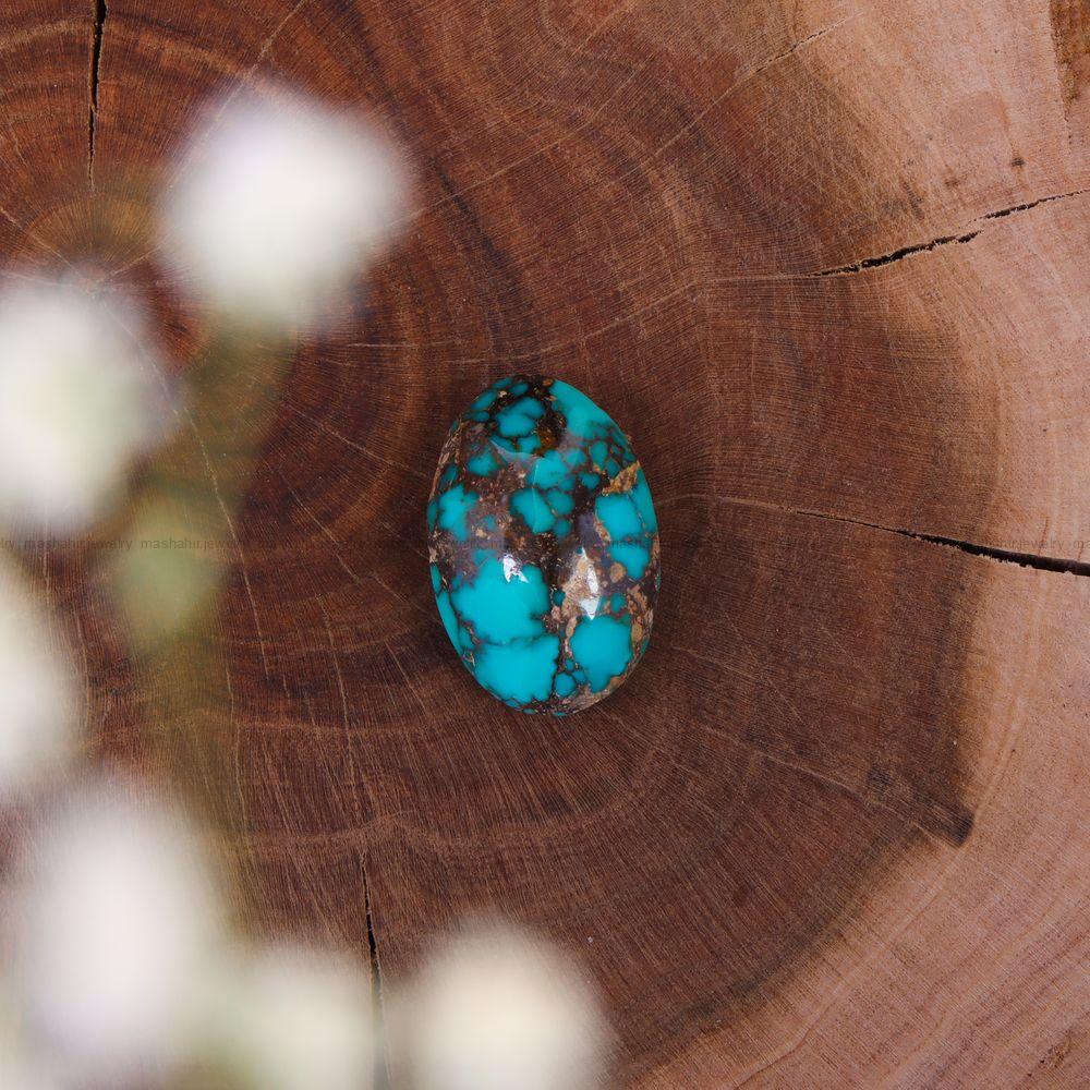 نگین فیروزه شجری کد 10766 - جواهری مشاهیر