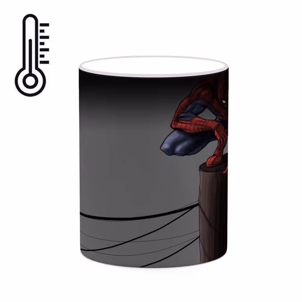 ماگ حرارتی کاکتی طرح کارتون Spider Man مدل mgh23147