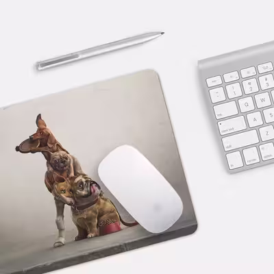 ماوس پد مدل Playful Dogs