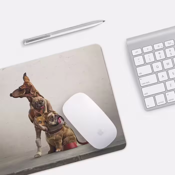 ماوس پد مدل Playful Dogs