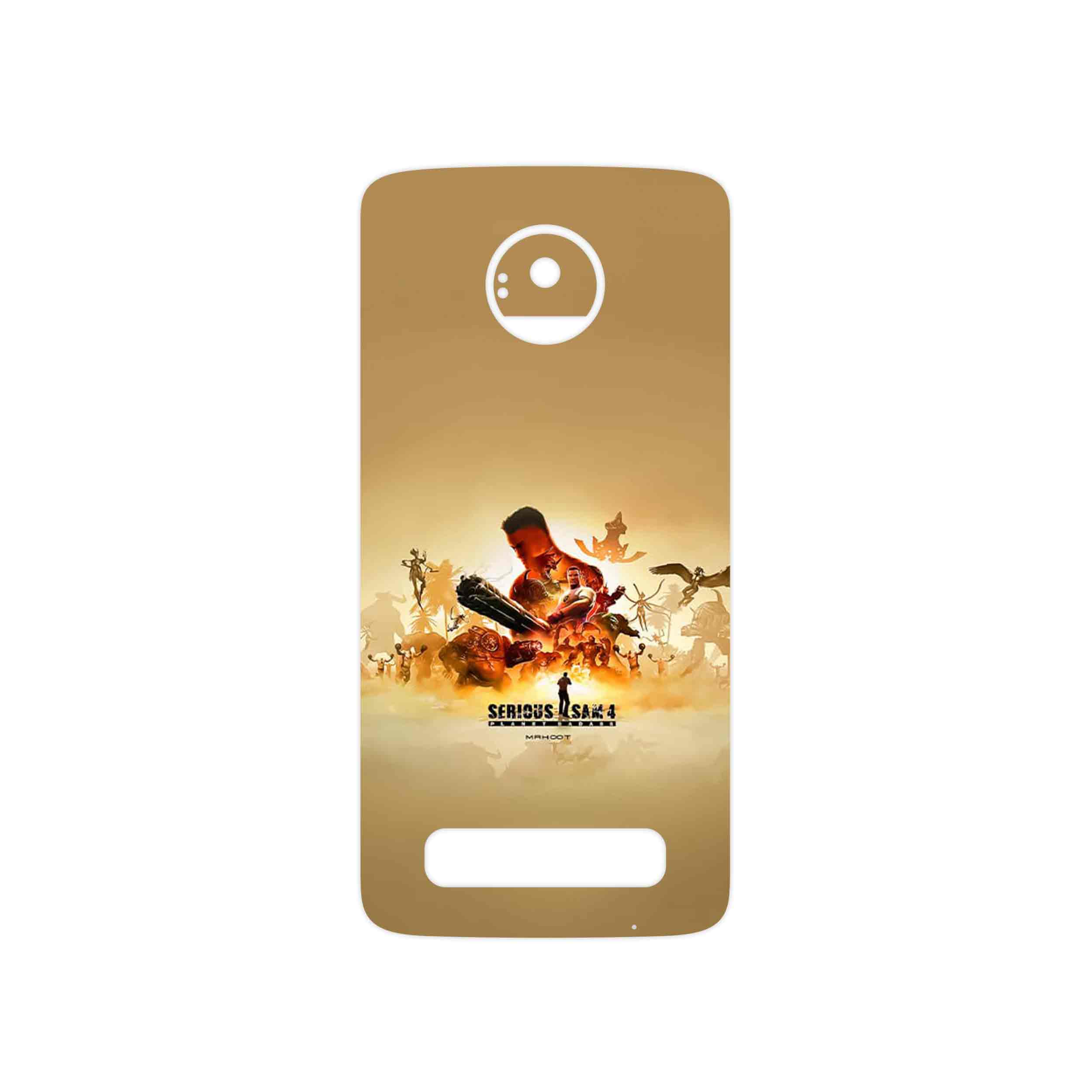 برچسب پوششی ماهوت مدل Serious Sam Game Series مناسب برای گوشی موبایل موتورولا Moto Z