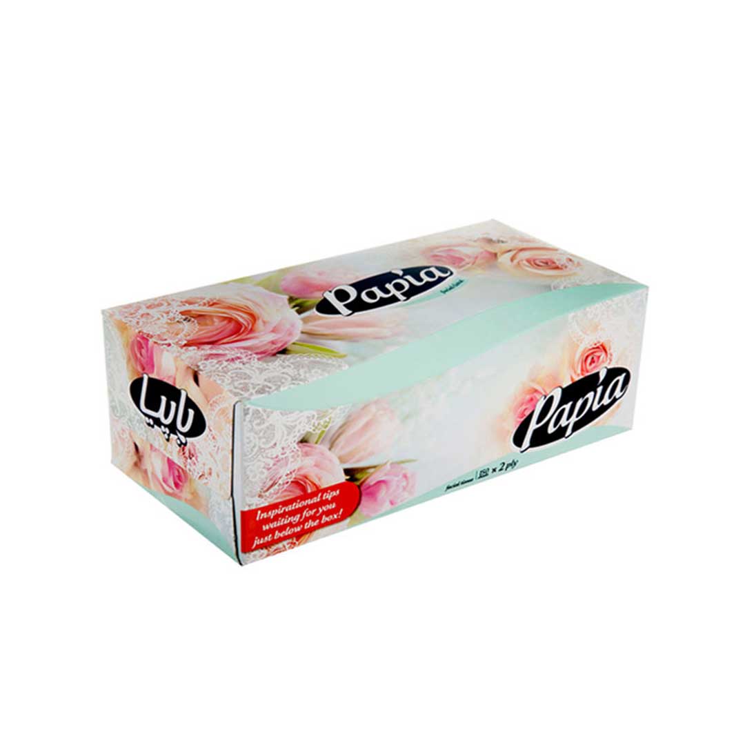 دستمال کاغذی 150برگ 2لایه پاپیا