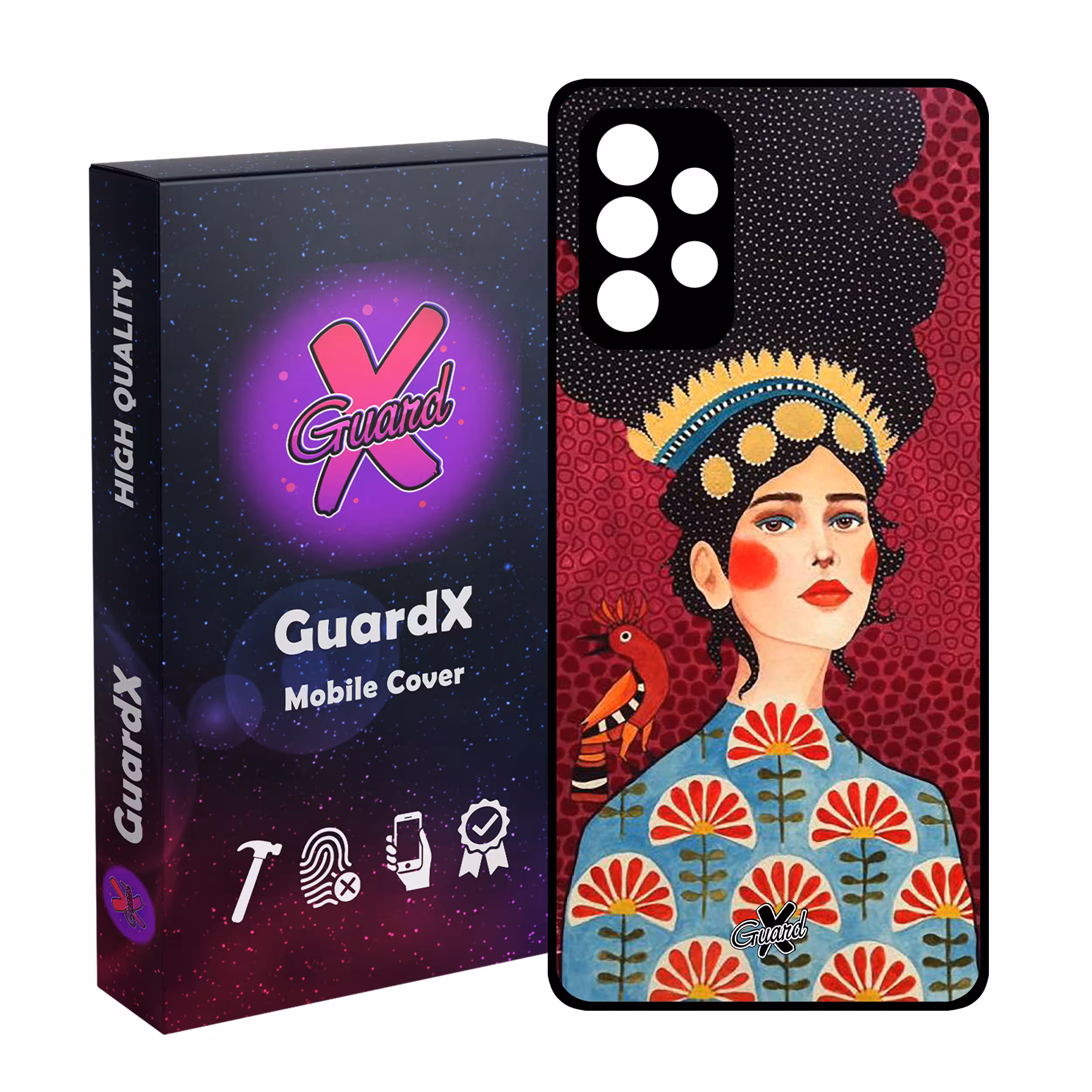 کاور گارد ایکس طرح Girl مدل Glass10179 مناسب برای گوشی موبایل سامسونگ Galaxy A13 4G