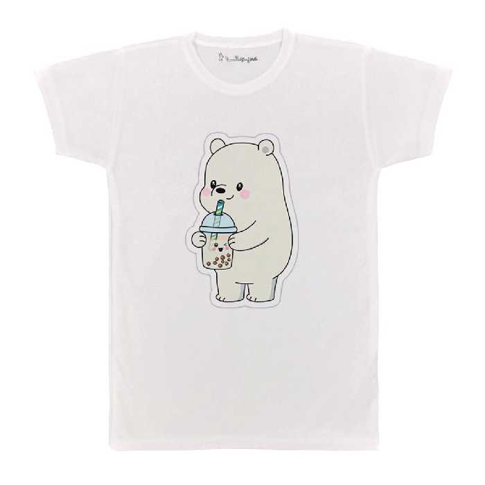 تی شرت بچگانه پرمانه طرح خرس های کله فندقی کد pmt.5596
