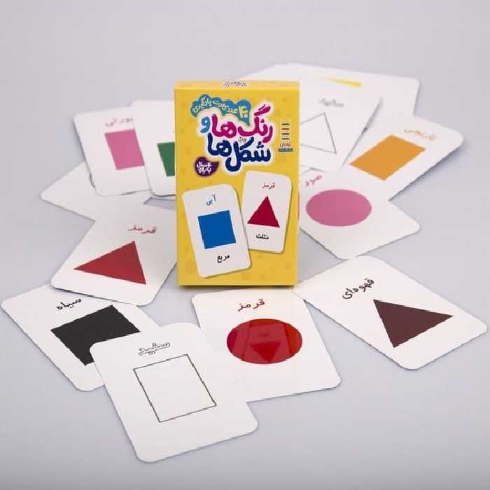 بسته رنگ ها و شکل ها (40 عد کارت یادگیری) - کتاب‌فروشی کوچه کتاب