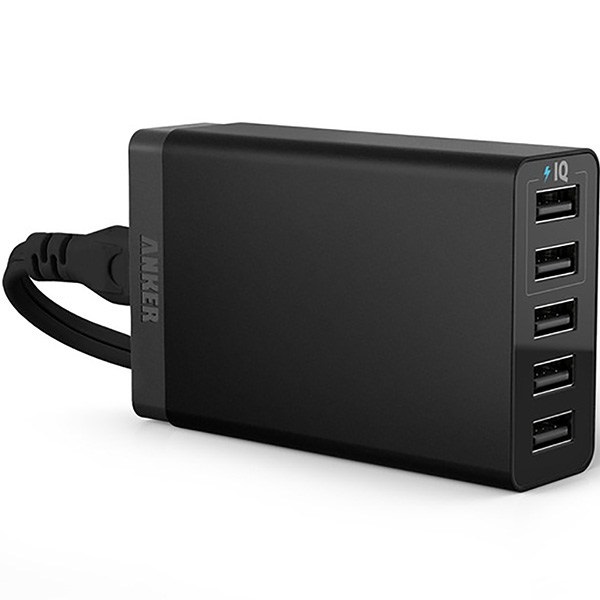 شارژر رومیزی انکر 25 وات 5 پورت مدل پاور پورت 5 لایت