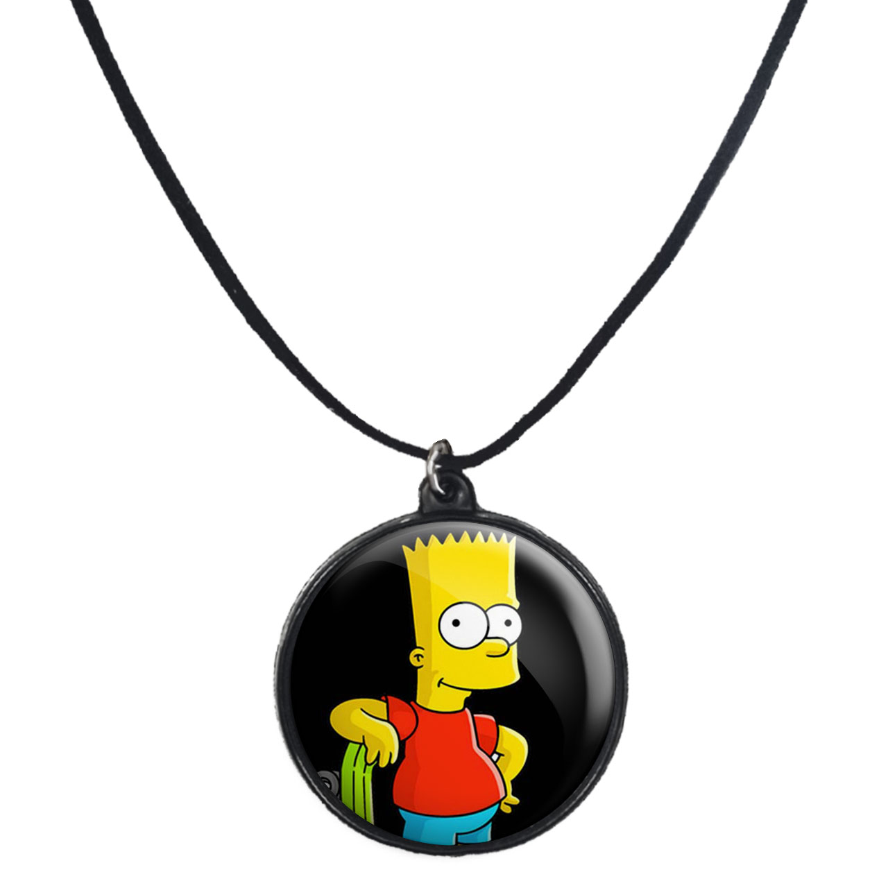گردنبند پرمانه طرح سیمپسون ها کد pmb.1768 مدل دو طرفه