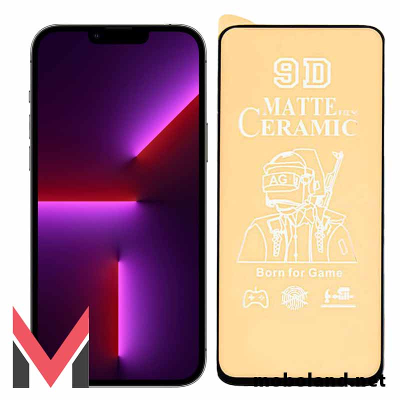 قیمت گلس تمام صفحه سرامیکی مات اپل آیفون iPhone 13 Pro - موبولند