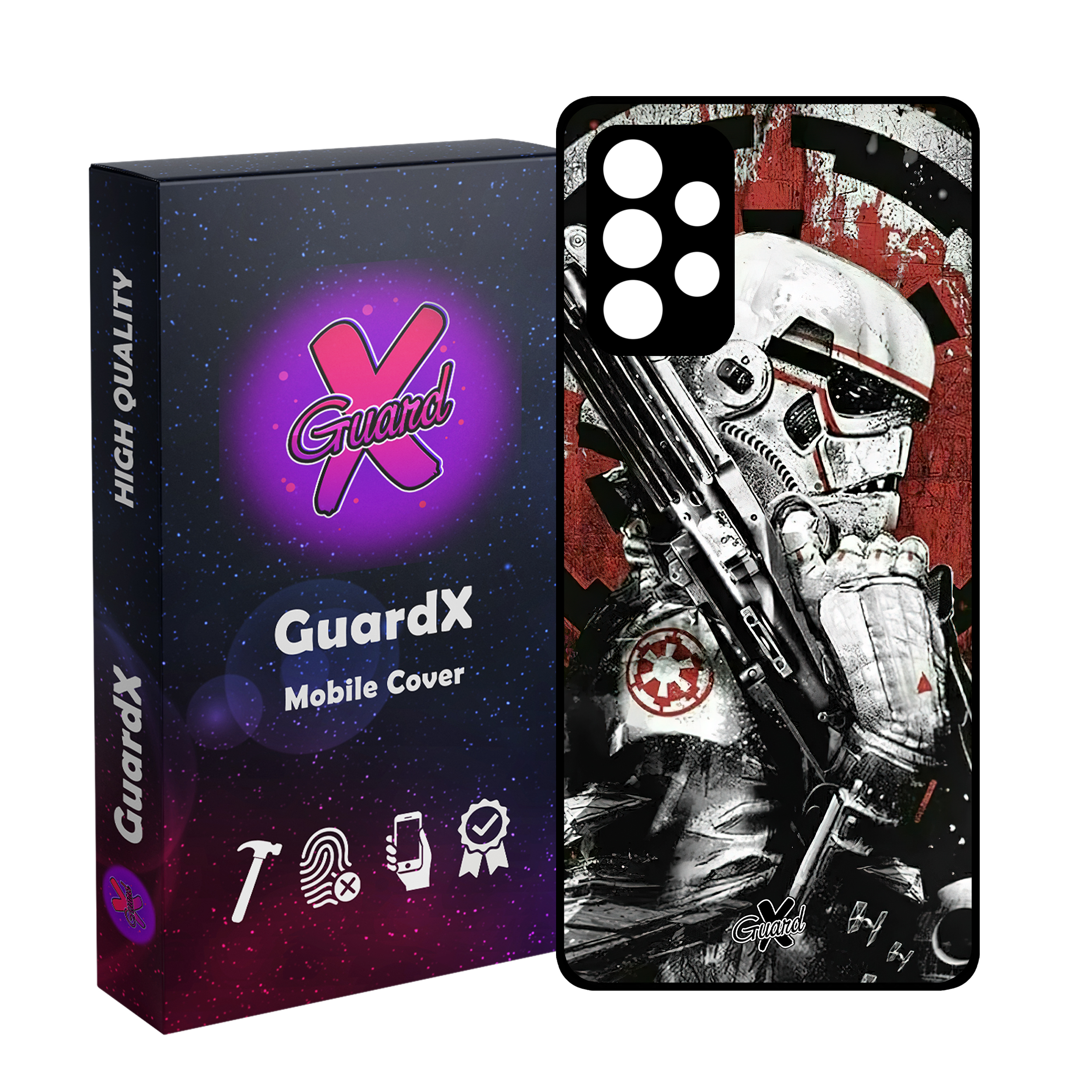 کاور گارد ایکس طرح جنگ ستارگان مدل Glass10494 مناسب برای گوشی موبایل سامسونگ Galaxy A73