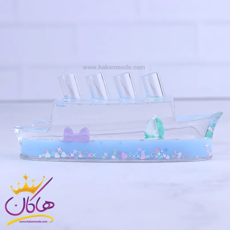 جاقلمی آکواریومی طرح کشتی آبی | 7211/7