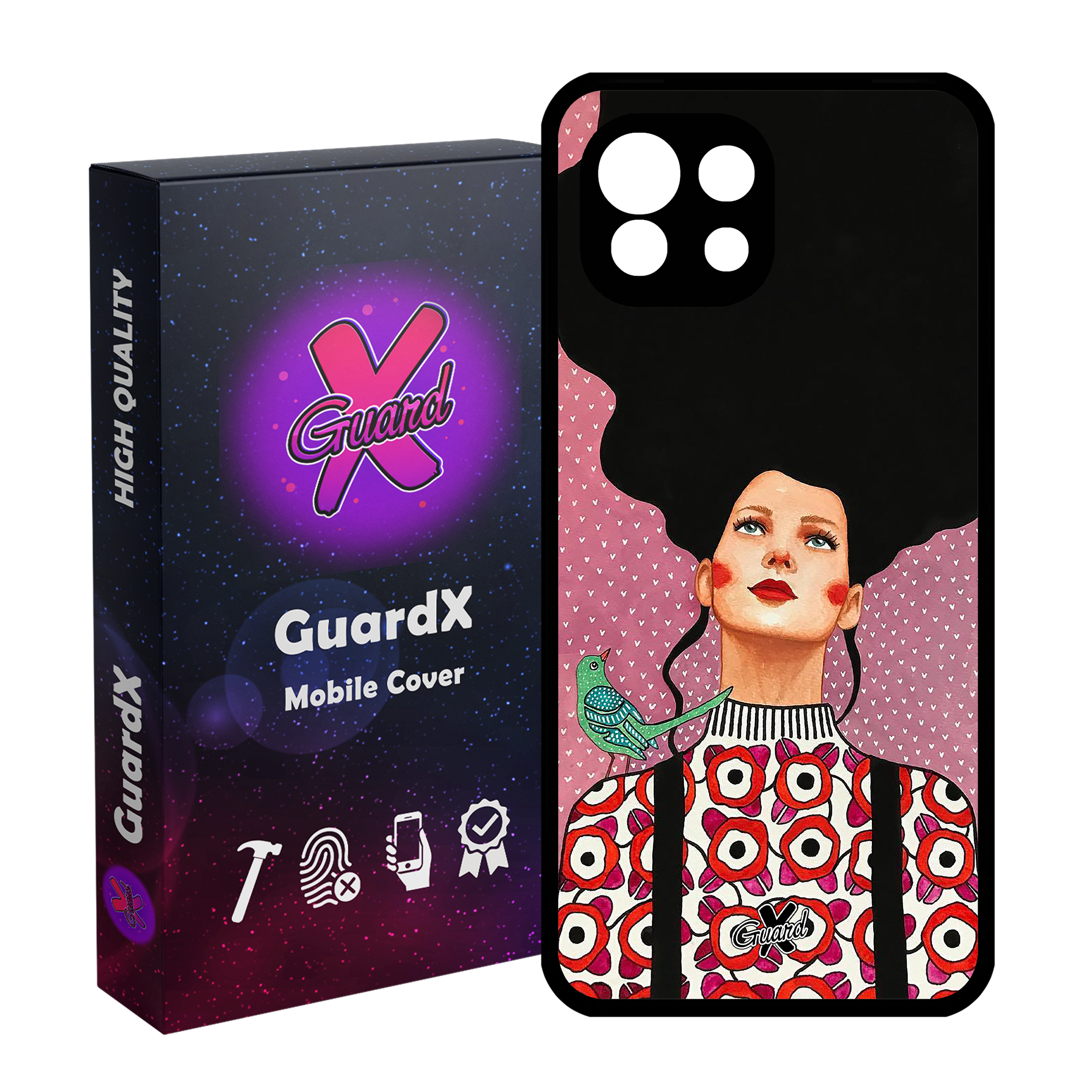 کاور گارد ایکس طرح دختر مدل Glass10139 مناسب برای گوشی موبایل شیائومی Mi 11 Lite