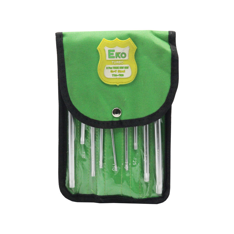 آچار آلن ستاره ای اکو مدل YP-T10/T50 مجموعه 9 عددی